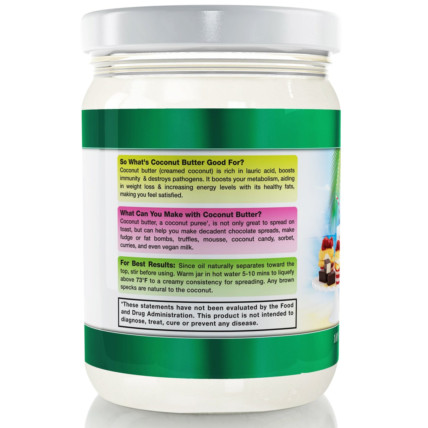 Coconut Country Living Coconut Butter, Organic, Raw, 10.58 oz, Keto & Paleo Friendly
