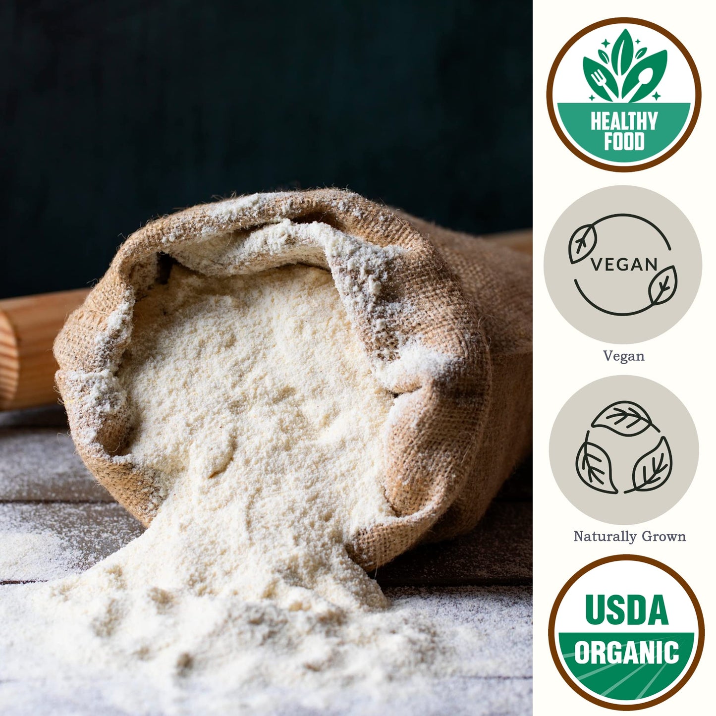 Be Still Farms Organic Einkorn Flour, 4.8 lb - Unbleached, High Protein & Fiber, Vegan, Non-GMO, USA Grown