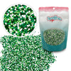 St. Paddy's Pearls | 8 Oz Stand Up Sprinkle Bag | St. Patrick's Day Themed Sprinkle Blend | Mini Sugar Pearls in Green, Lime, an