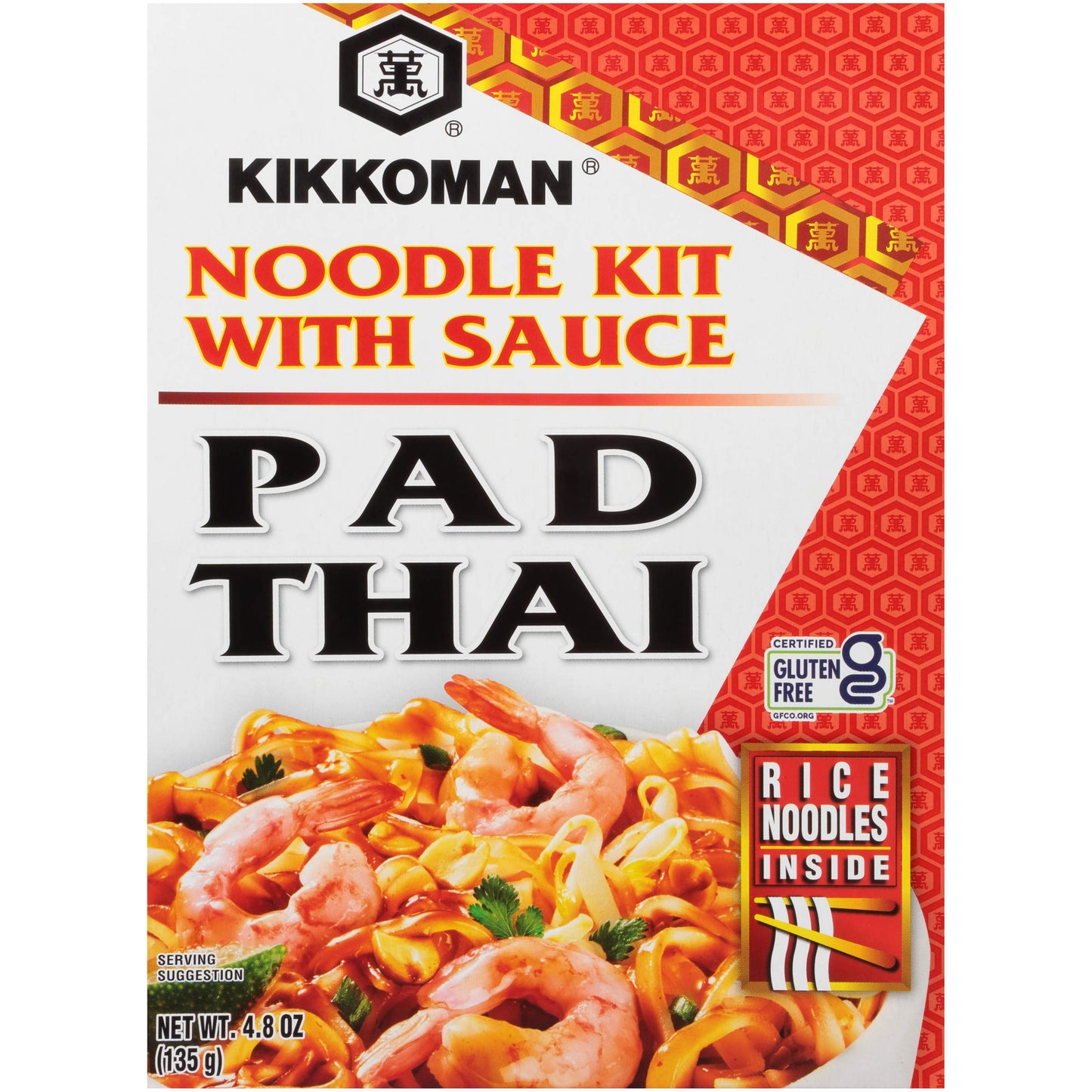 Kikkoman Padthai Noodle Kit, 4.8 Oz, Perfect for Quick Meals, Pack of 1