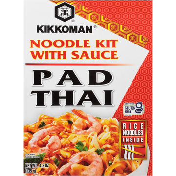 Kikkoman Padthai Noodle Kit, 4.8 Oz, Perfect for Quick Meals, Pack of 1
