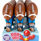 Pop Ups! Football Lollipop Holder - 12 Lollipops With Cases - Individually Wrapped Candy Party Favors - Football Candy - Bulk Se