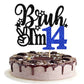 Rsstarxi Cake Topper - 14th Birthday Decoration, Blue, Model XM1222-14