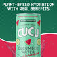 CUCU Cucumber Water + Watermelon Water - Natural Hydration from Cucumbers with Vitamin C, Electrolytes & Antioxidants - No Sugar