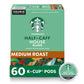 Starbucks K-Cup Coffee Pods, Medium Roast, Half-Caff House Blend, 10 Count per Box, Pack of 6, 100% Arabica