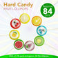 4E'S Novelty Fruit Lollipops - 1.1 Lb Hard Candy Assortment, Approx 84Pcs Lollipops Individually Wrapped For Candy Buffet, Kids