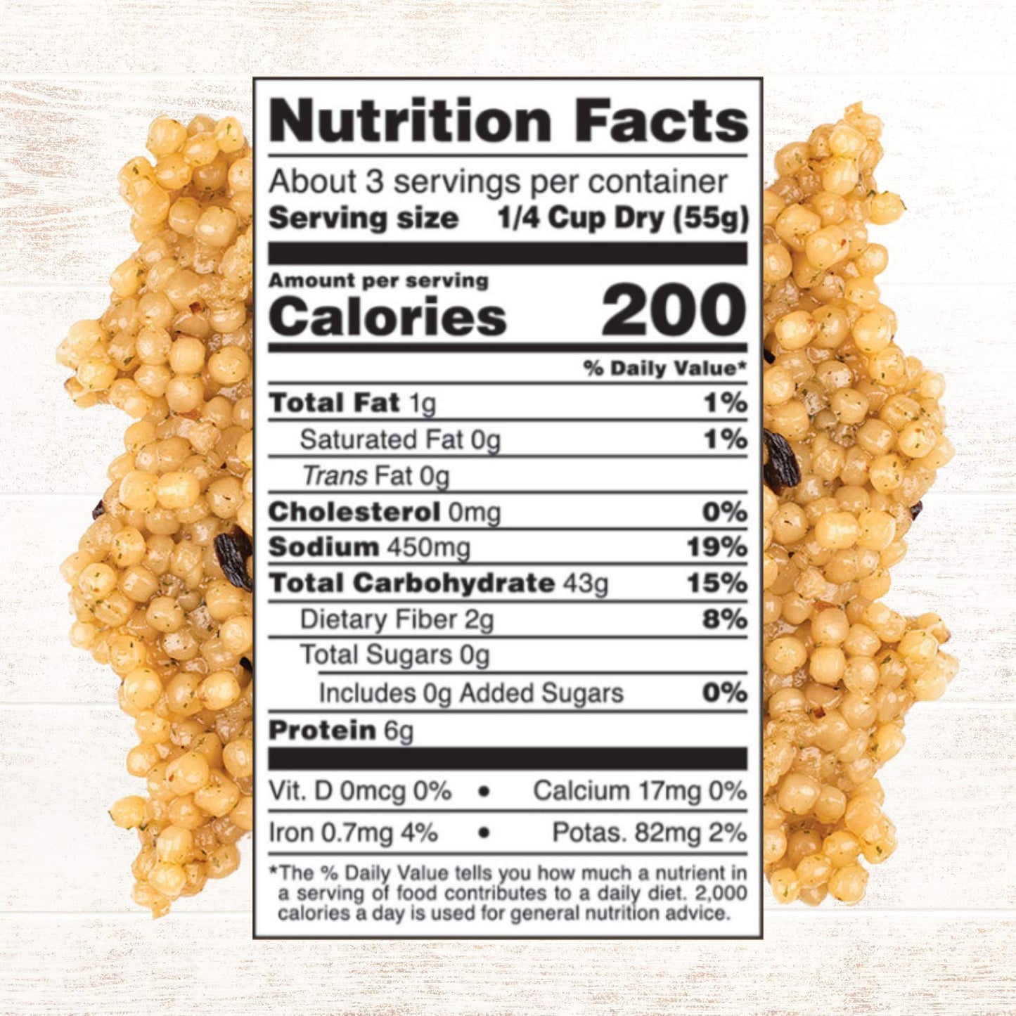 Roland Foods Porcini Mushroom Israeli Couscous, Specialty Food, 6.3 Ounce, Pack of 1