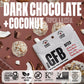 The GFB Dark Chocolate Coconut Protein Bites - Gluten Free, Plant Based, Non GMO, Sustainably Made - Ridiculously Tasty, Healthy