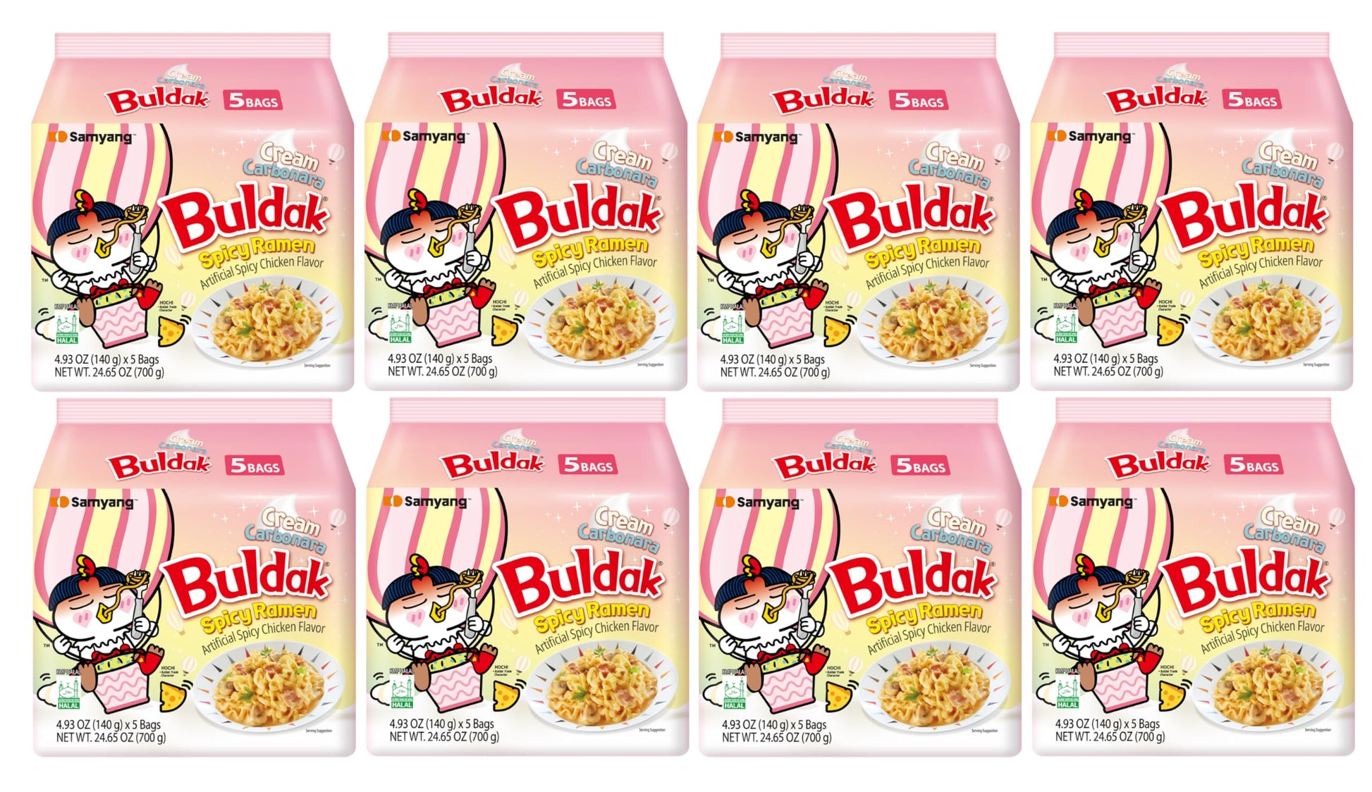 Kf Goodies Korean Ramen Variety Pack Gift Box (40 Count) – Spicy Buldak Noodle Assortment For Birthdays, College Care Packages, Office Snacks, And Gift Baskets