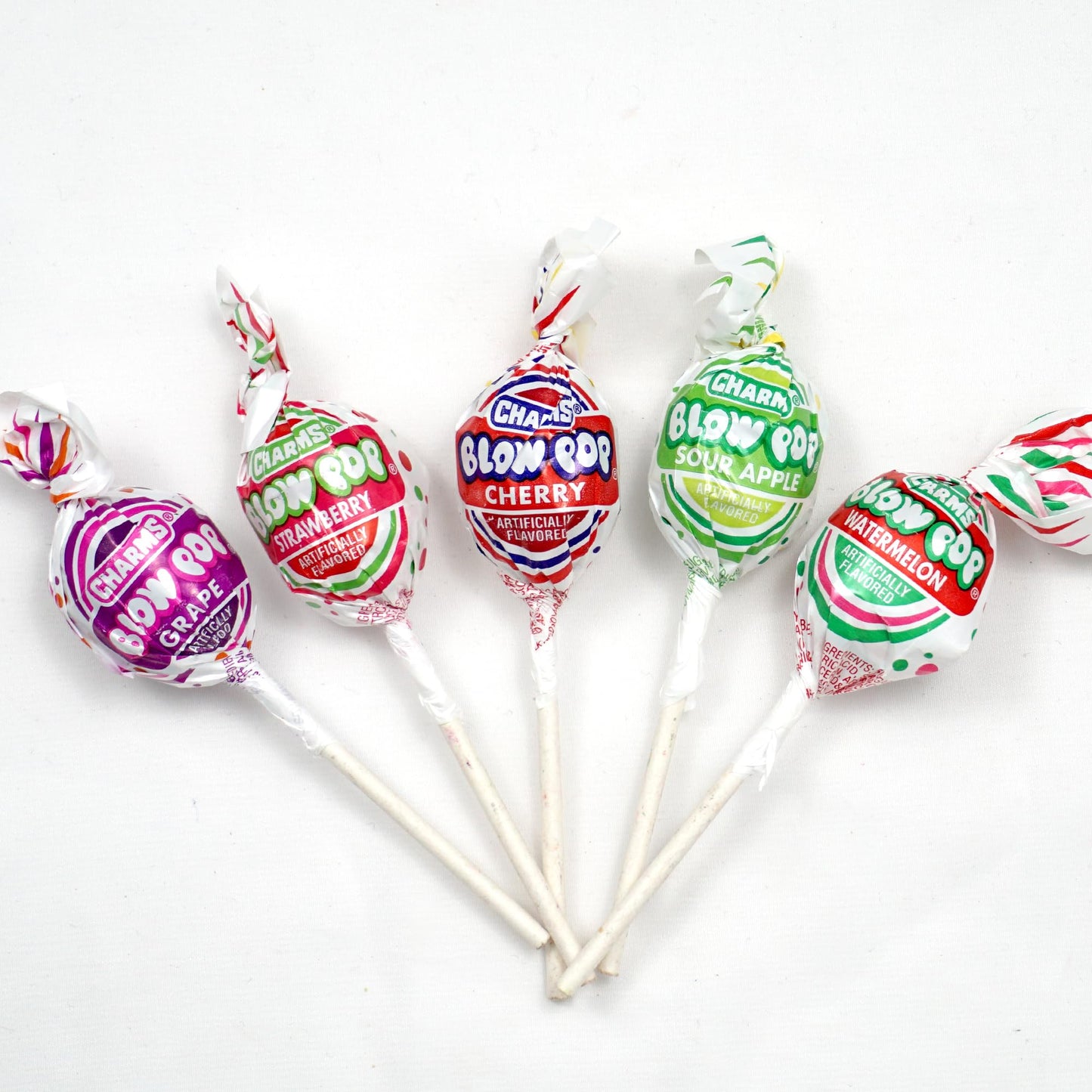Charms Blow Pops, 3lb Bulk Bag (Approx 68), Assorted Fruit Flavored Bubble Gum Filled Lollipops, Individually Wrapped Bulk Hard