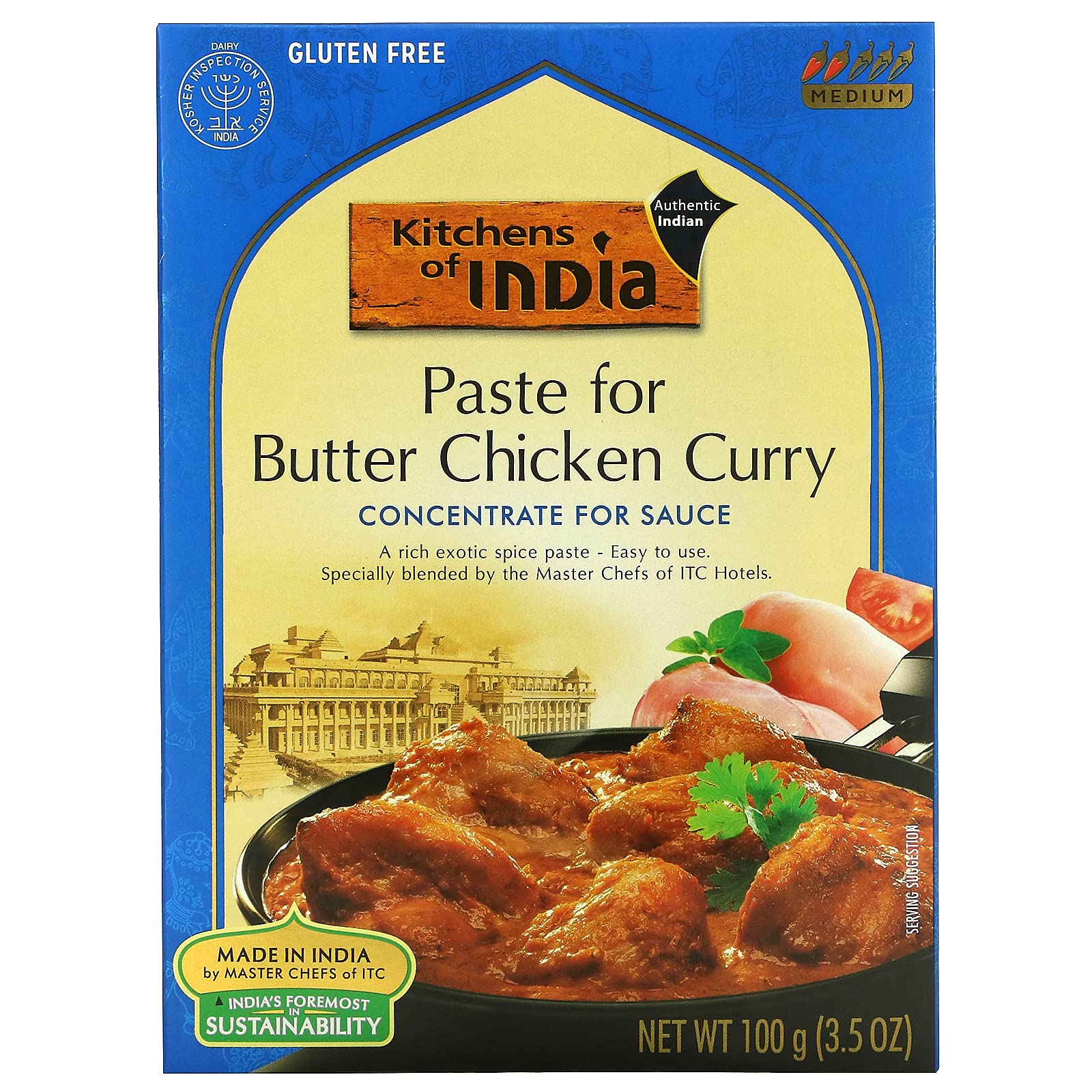 Kitchens Of India Butter Chicken Curry Paste, 3.5 Ounce -- 6 Per Case.