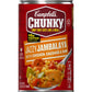 Campbells Chunky Soup, Jazzy Jambalaya with Chicken, Sausage and Ham Soup, 18.6 oz Can (Pack of 12)