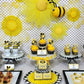 36 Pcs Bumble Bee Cupcake Toppers Glitter Bee Gender Reveal Honeycomb Cupcake Picks Baby Shower Birthday Party Cake Decorations