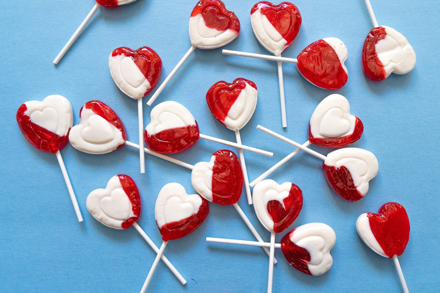 Heart Lollipops By Candy Creek, Bulk 5 Lb. Carton, Strawberry Cream Valentines Candy