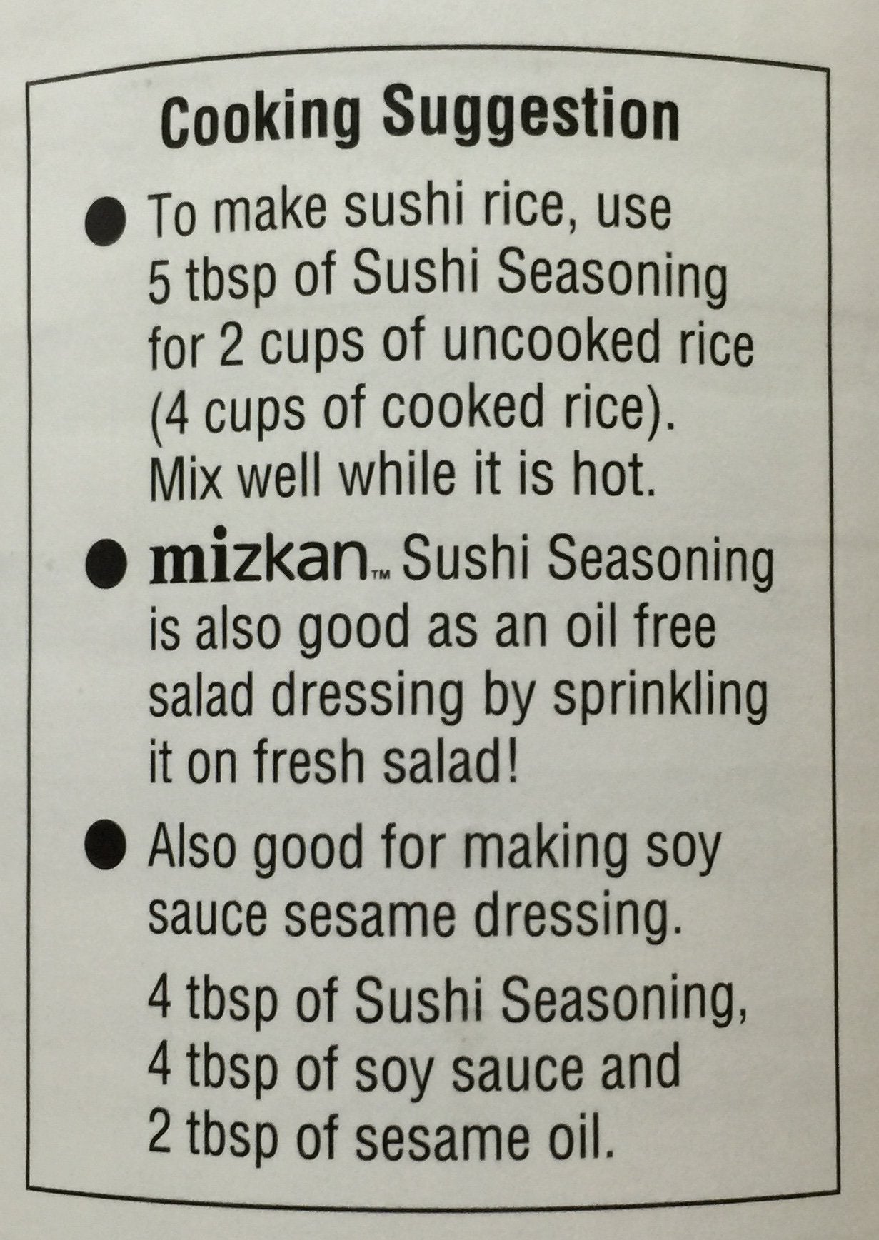 Mizkan Vinegar Sushi Seasoning For Sushi Or Salad - 24 Fl Oz (710Ml)