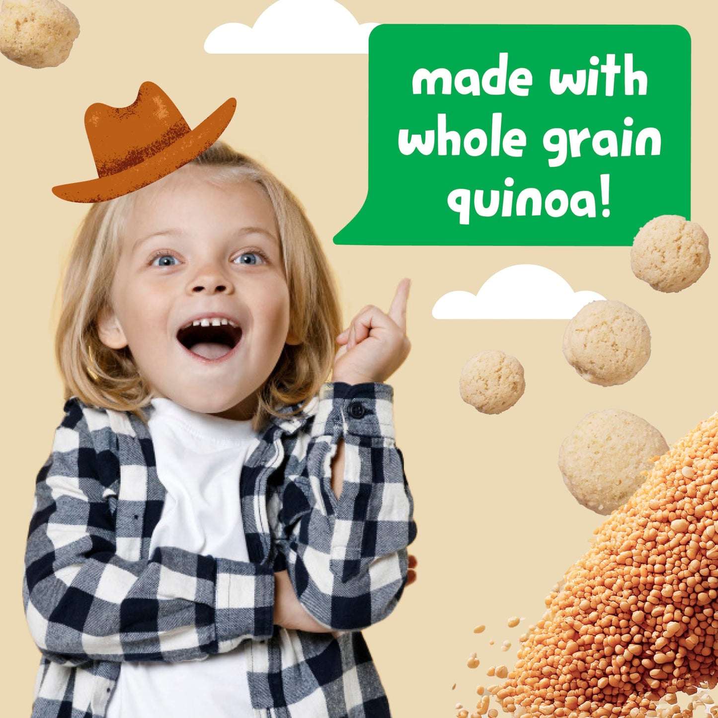 Get'Ems! From Gerber, Snacks For Kids, Carrot Ranch Roundos Puffs, Made With Whole Grain Quinoa, Calcium To Support Strong Bones