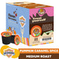 Crazy Cups Decaf Flavored Coffee Pods, Pumpkin Caramel Spice, Single Serve for Keurig, 22 Count, Recyclable