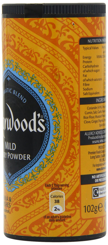 Sharwoods Mild Curry Powder 102 G (Pack Of 6)
