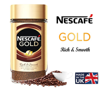 Nescafe Gold Rich & Smooth Taste Crafted With Arabica Ground Coffee Beans 10 Times Finer Instant Coffee Beverages For A Perfect