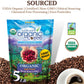 Subtle Earth Organic Coffee - Light Roast - Whole Bean Coffee - 100% Arabica Beans - Low Acidity And Non-Gmo - 5Lb Bag