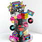 20 Pcs 80S 90S Cake Toppers Retro Hip Hop Cake Decorations For Born In The 80'S 90S Decade Throwback Party Decorations Supplies