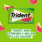 Trident Sugar-Free Chewing Gum, Watermelon Twist, 60 Packs of 14 Pieces, Green