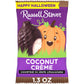 RUSSELL STOVER Halloween Dark Chocolate Coconut Crme Candy Pumpkin, 1.3 oz. (Pack of 18)