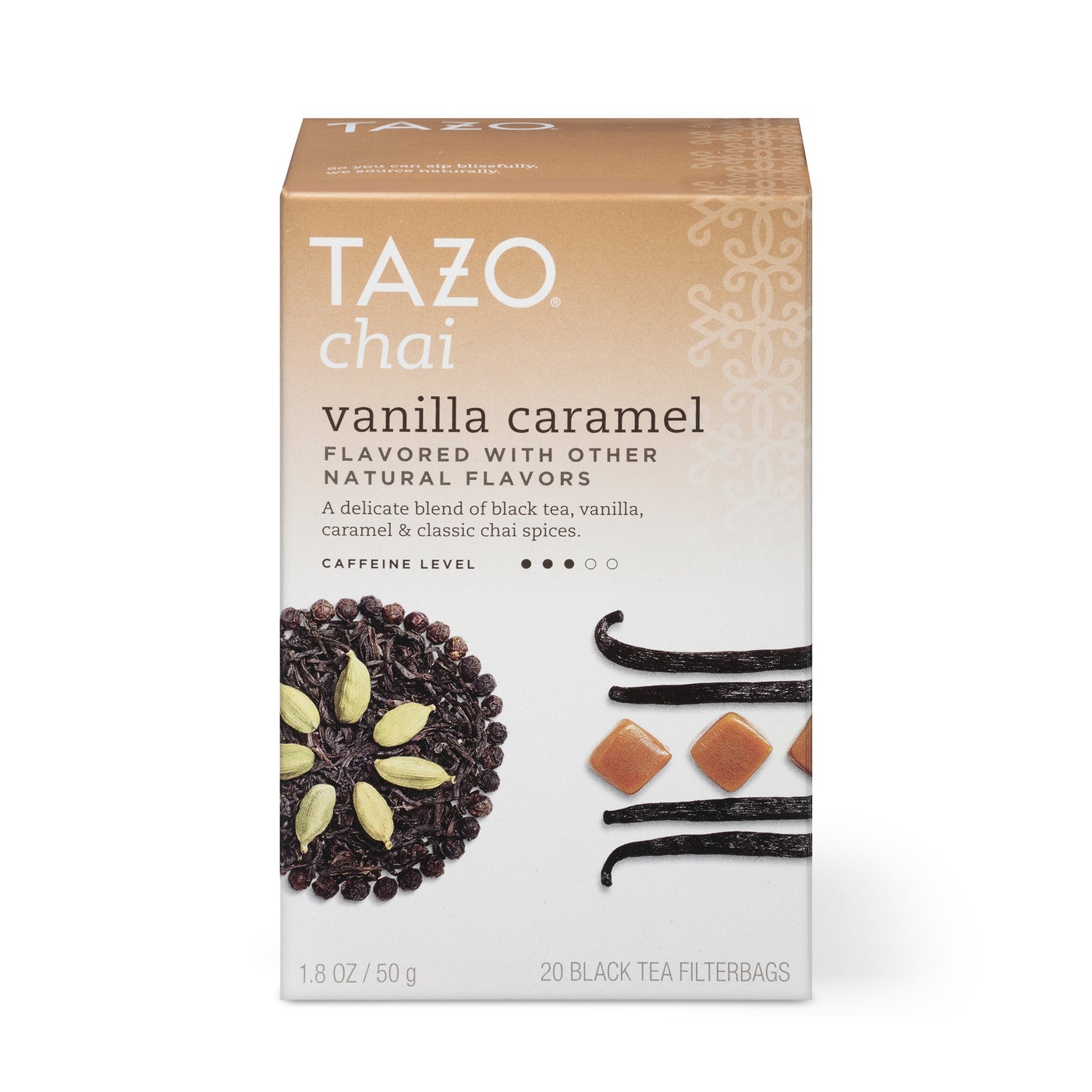 TAZO Vanilla Caramel Chai Tea Filterbags - 20 Count (Pack of 1)
