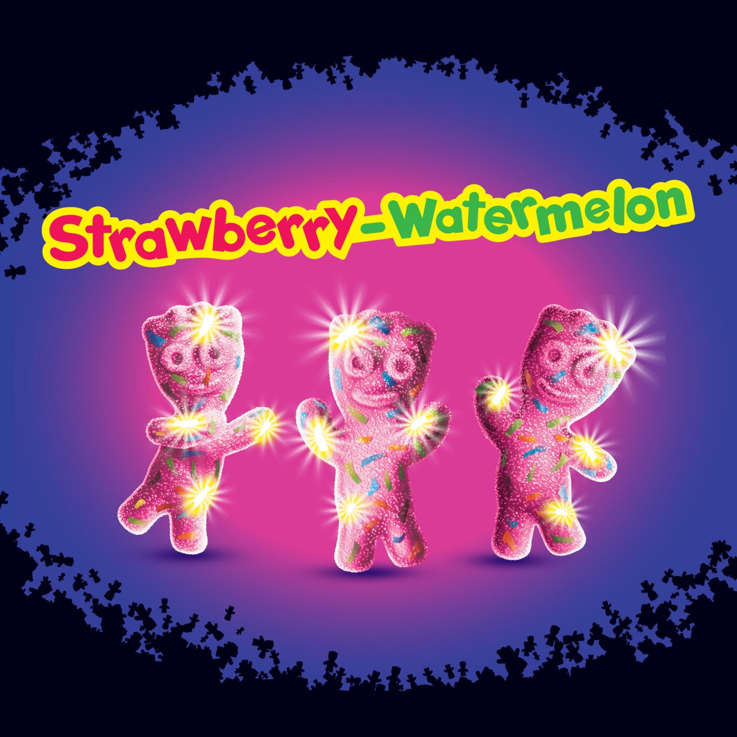 SOUR PATCH KIDS Glow Ups Strawberry-Watermelon Soft & Chewy Candy, Bulk Candy, 12-3.08 oz Bags