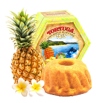 TORTUGA Hawaiian Pineapple Rum Cake - Gourmet Snack Cake - 4 oz - Perfect for Gift Baskets and Stocking Stuffers