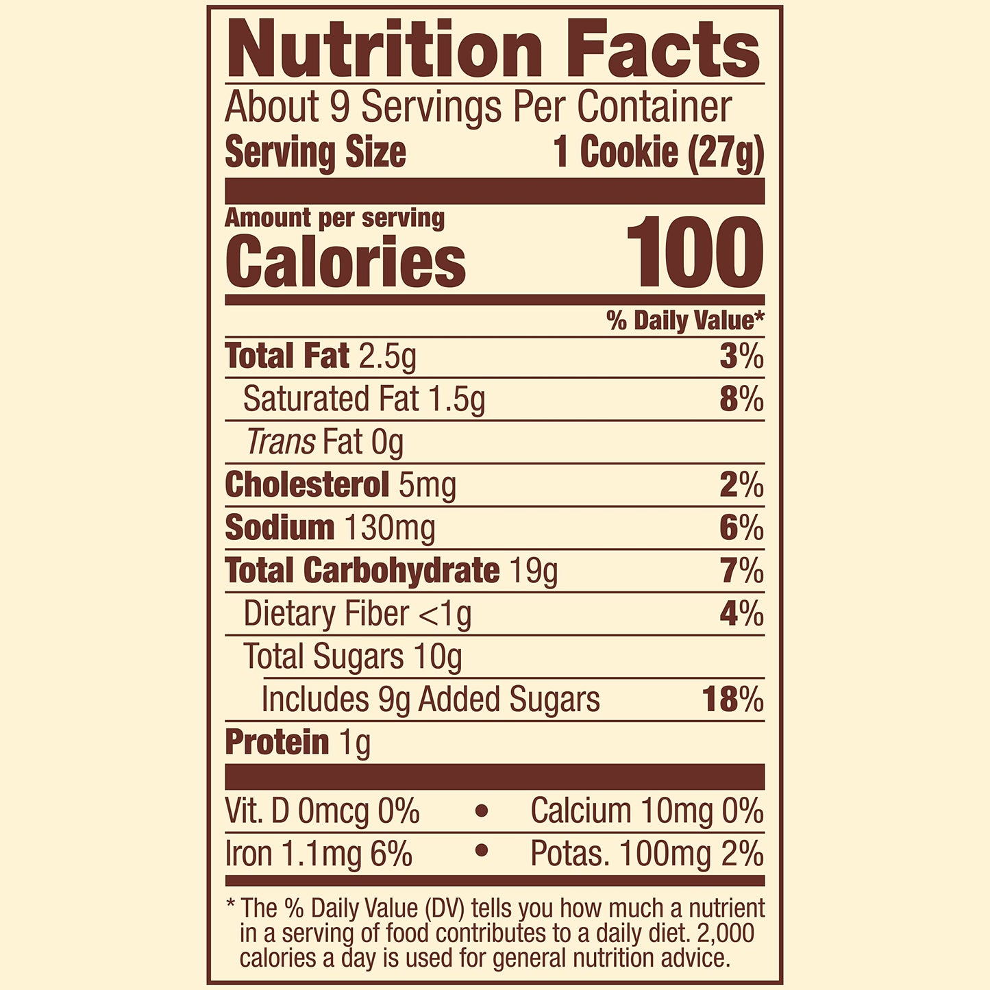 Archway Soft Molasses Cookies, 9.5 Oz (Pack of 9), Molasses Flavor, Perfect for Snacking