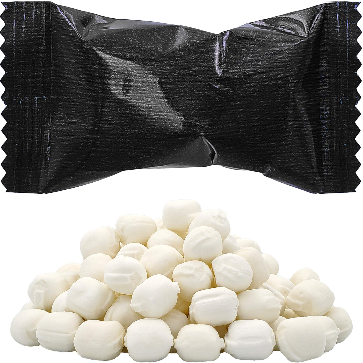 The Dreidel Company Buttermints, Fat-Free Mint Candies, Individually Wrapped, 110 Count, Black