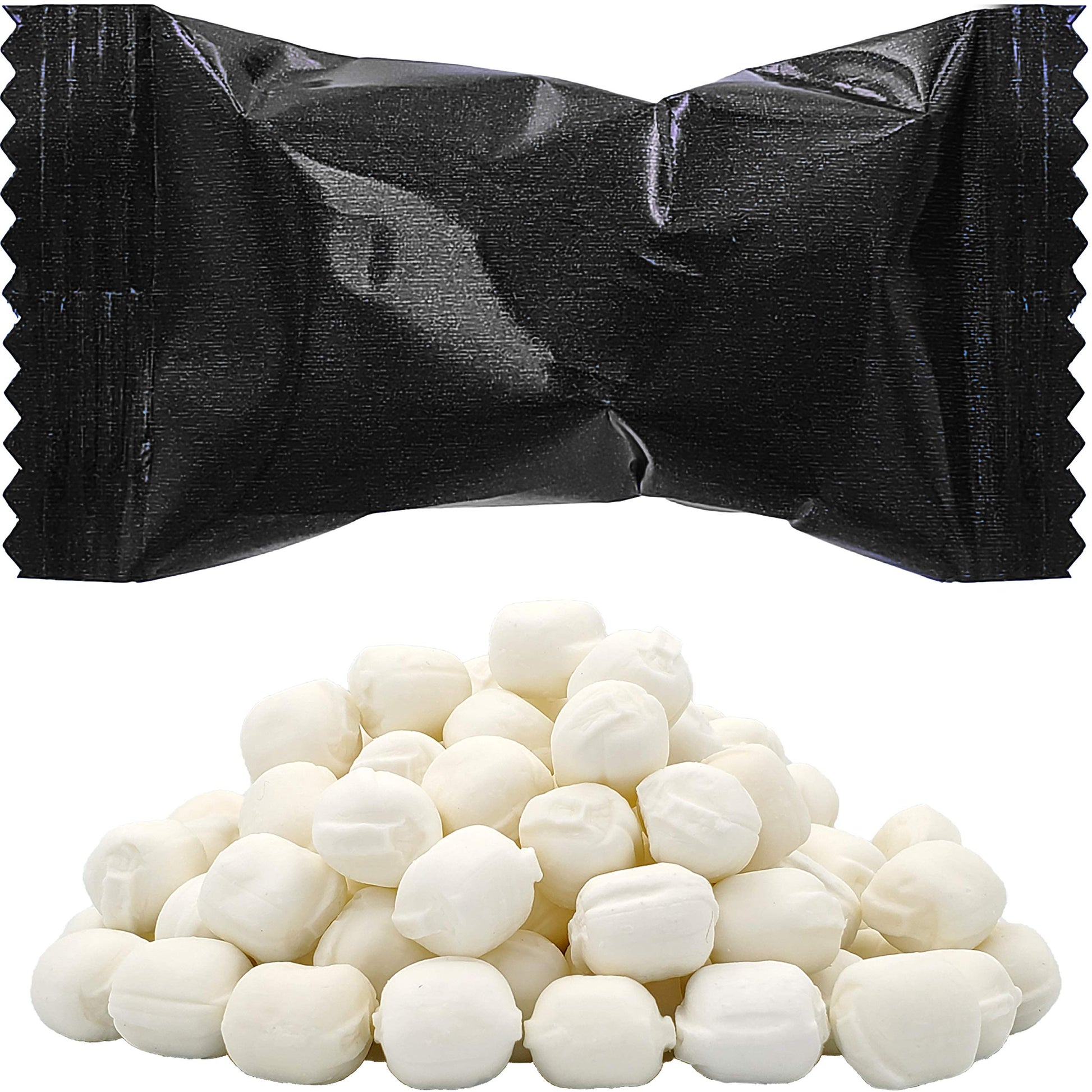 The Dreidel Company Buttermints, Fat-Free Mint Candies, Individually Wrapped, 110 Count, Black