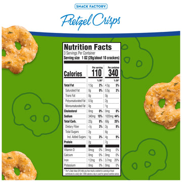 Pretzel Crisps Garlic Parmesan On-The-Go Bag, 3 Oz (Pack Of 8)