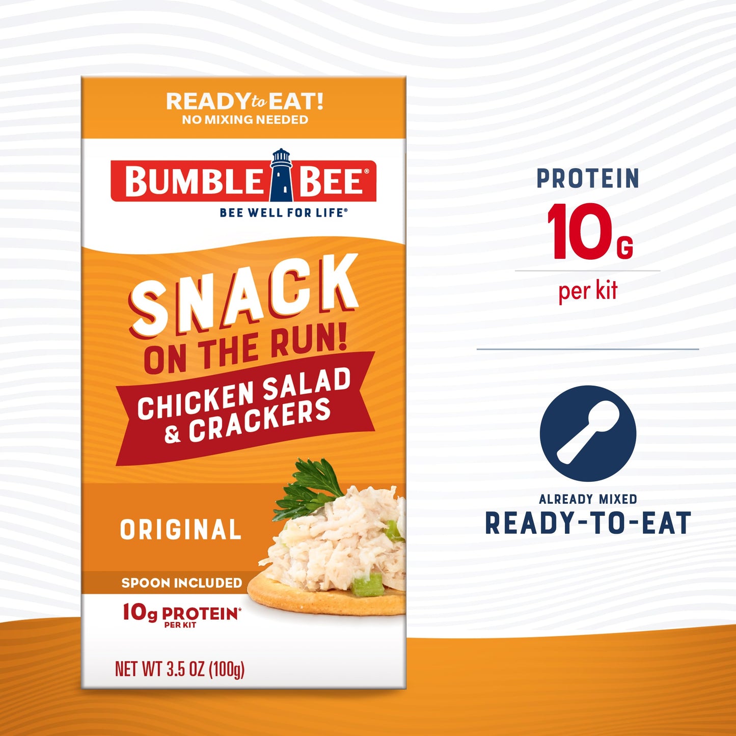 Bumble Bee Chicken Salad with  ers Kit, Ready to Eat, 3.5 oz, Shelf Stable