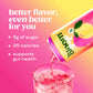 Bloom Pop Prebiotic Soda 12 Pack  Raspberry Lemonade Flavor  12oz Cans | Prebiotic Soda for Gut Health  Low Calorie Soda  No Caffeine  Healthy Soft Drink Alternative