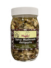 Spicy Mushroom Antipasto 14 Oz (396 g) - Italian Appetizer, Antipastos, Vegetables, All Natural