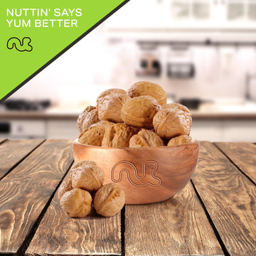 NUT CRAVINGS - Raw Walnuts In Shell, Whole, (16oz - 1 LB) Packed Fresh in Resealable Bag - Nut Snack - Food Assortments Ideal fo