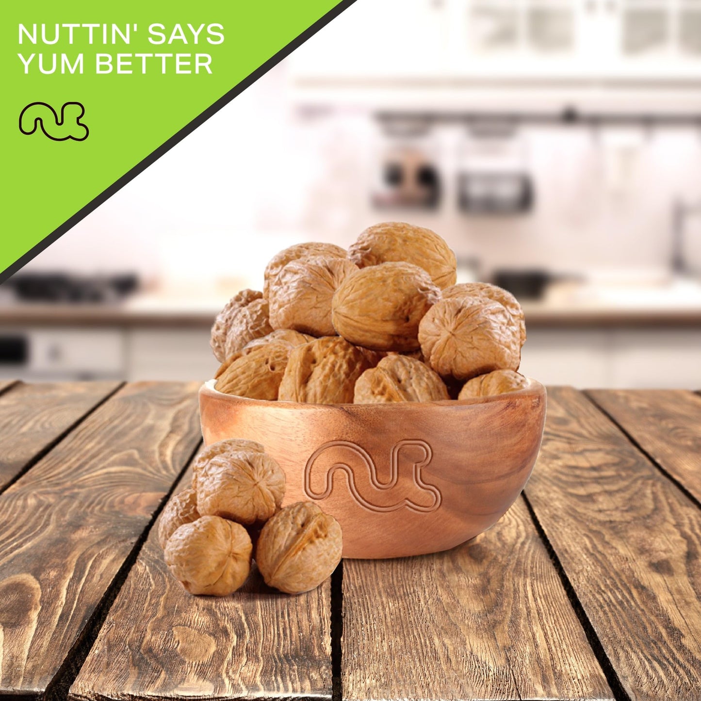 NUT CRAVINGS - Raw Walnuts In Shell, Whole, (32oz - 2 LB) Packed Fresh in Resealable Bag - Nut Snack - Healthy Protein Food, All