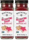 Watkins Red Decorating Sugar, Non-GMO, Kosher, 4.7 Ounce Jar, 2-Pack