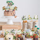 40 Pcs Safari Animals Baby Shower Cupcake Toppers Oh Baby Jungle Animals Cupcake Picks Elephant Giraffe Lion Hippo Monkey Zebra