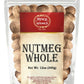 Spicy World Whole Nutmeg 12 Ounce Bag - 60+ Pieces! - Pure  Non-GMO  All Natural  Vegan
