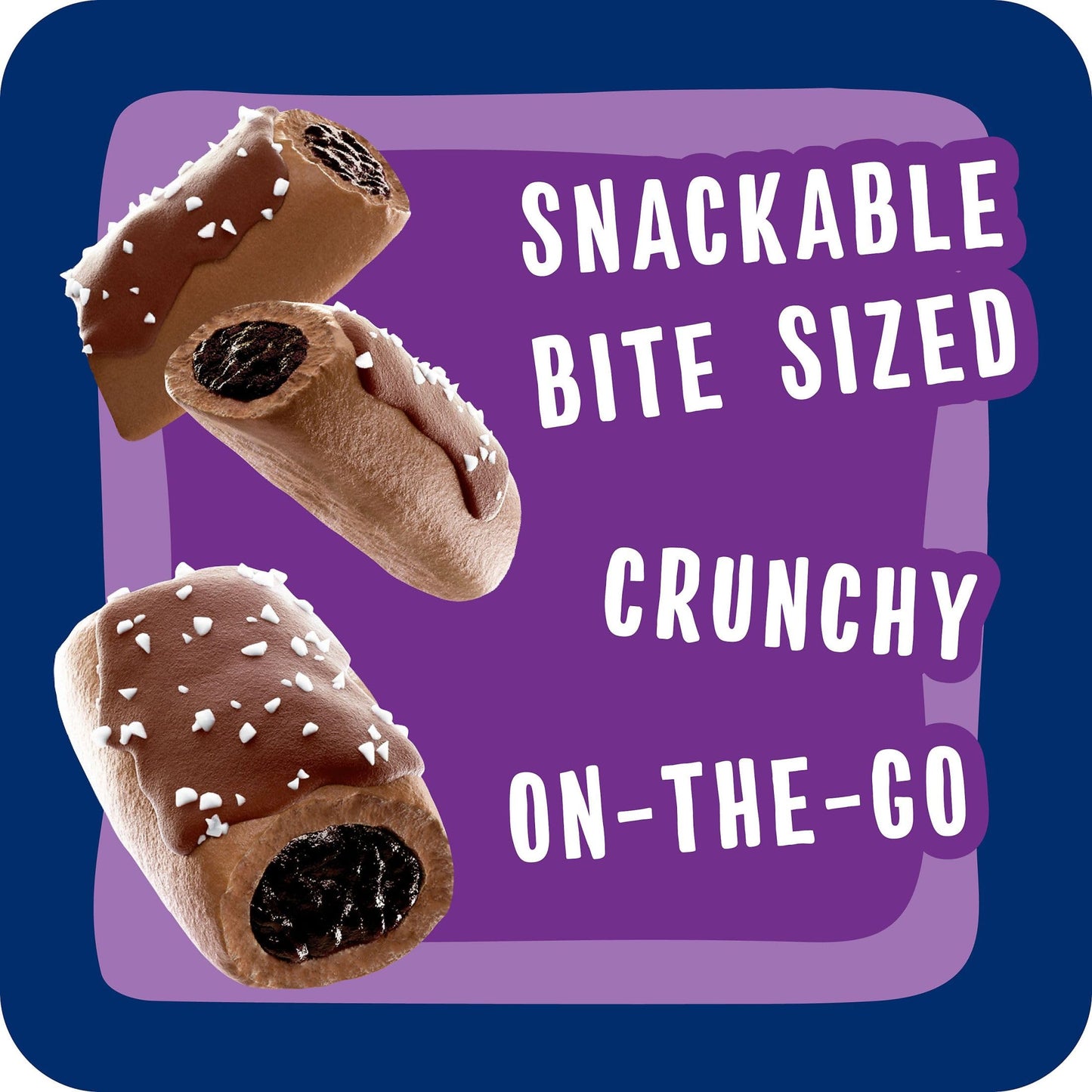 Pop-Tarts Crunchy Poppers Crunchy Filled Snack Pieces, Kids Snacks, On-the-Go, Frosted Brownie Crunch (6 Boxes, 30 Pouches)