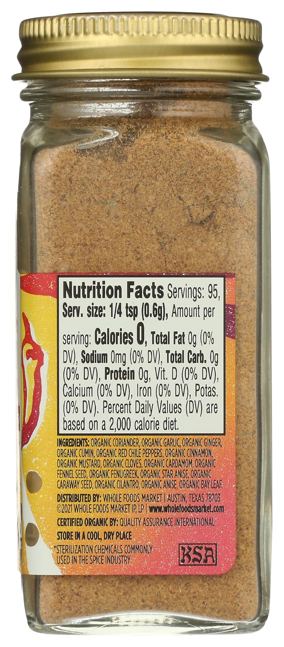 Whole Foods Market, Organic Balti Curry Seasoning, 2.01 Oz