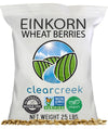 CLEAR CREEK Certified Glyphosate Residue Free Einkorn Wheat Berries | 25 lb bag | Non-GMO Project Verified
