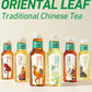 ORIENTAL LEAF Unsweetened Iced Tea - Bottled Black Oolong Tea, 16.9 FL oz bottles (Pack of 15), Brewed Tea Drinks, Sugar Free, 0