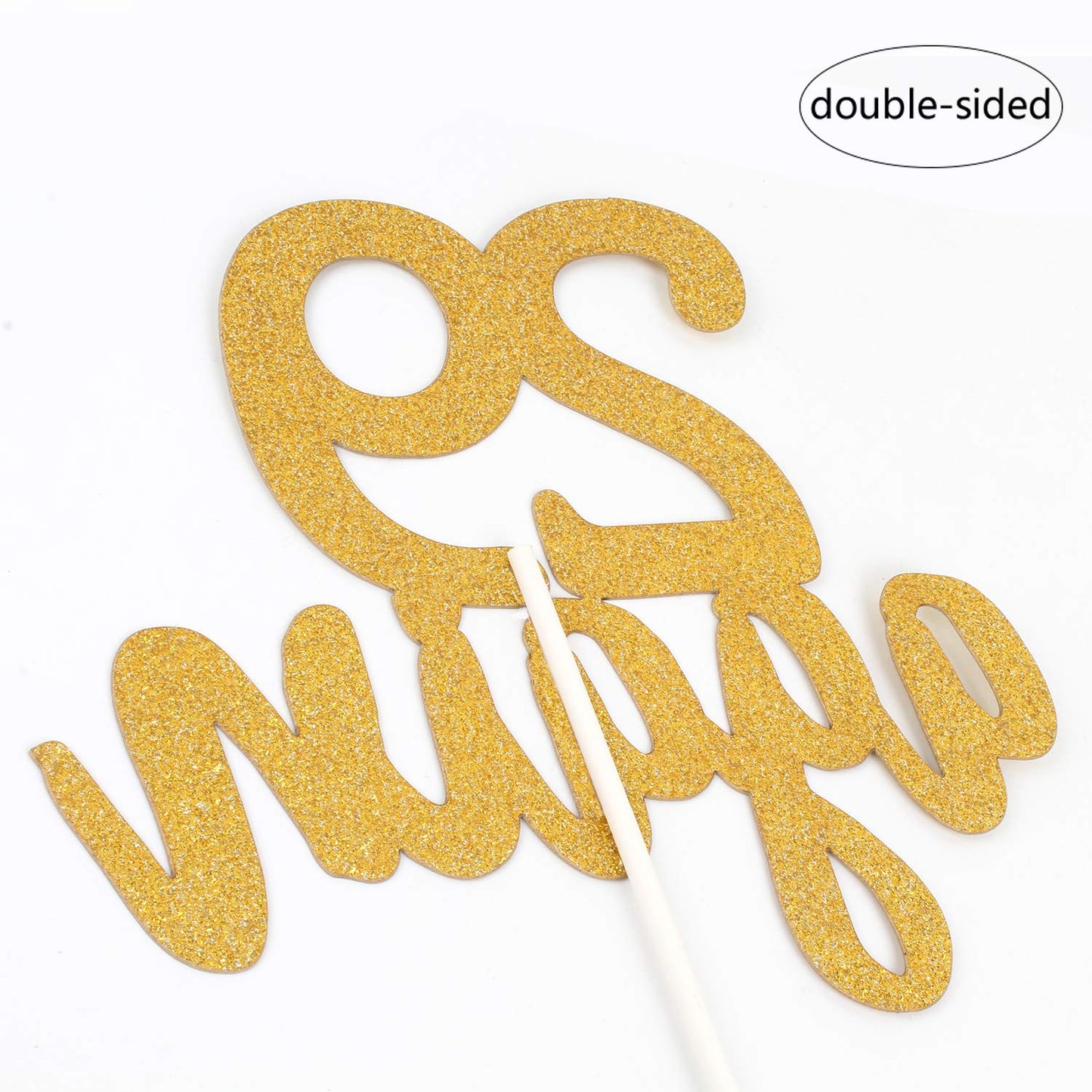 29 Again Cake Topper, Happy 30th Birthday Sign,Dirty Thirty Cake Topper,Hello 30 Party Decorations (Double Sided Gold Glitter)