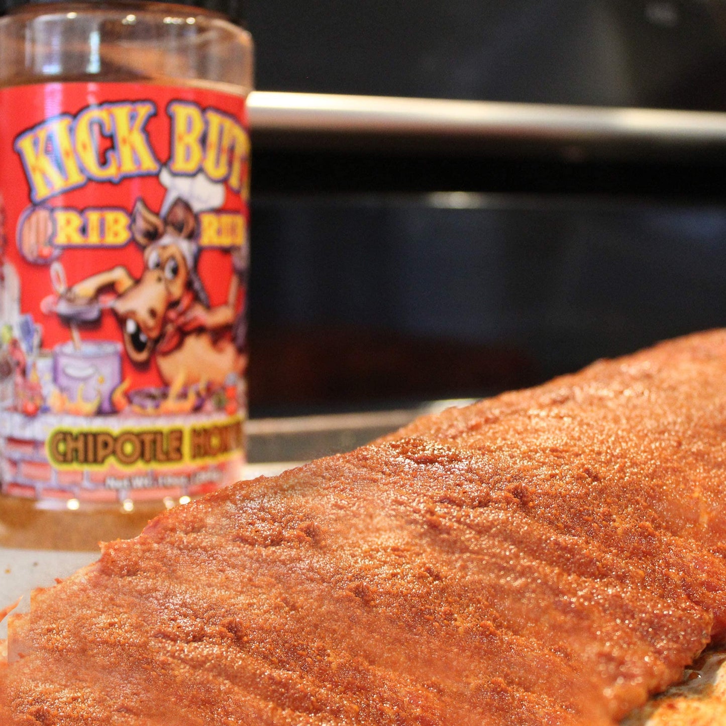 Kick Butt Chipotle Honey Rib Rub - Sweet, Spicy, And Awesome On The Grill! Use On Ribs, Chicken, Fish Or Pork - 10Oz