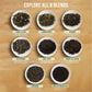 Loose Leaf Tea Sampler Gift Set Box – 8 Unique Flavors With Stainless Steel Infuser | Vanilla Chai, Jasmine, Lemon Honey & More | Tea Gift Set For Women And Men - Set Of 9