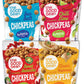 The Good Bean Crunchy Chickpeas - Variety Pack - (6 Pack) 6 Oz - Sea Salt, Chili Lime, Sweet Sriracha, And Classic Hummus Roaste